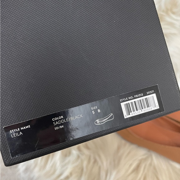 Brand New COACH Leila Flats - Saddle Brown and Black - Size 5B - Picture 9 of 9